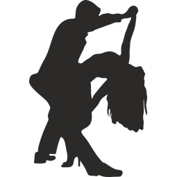 Sticker vinyl danseurs de tango