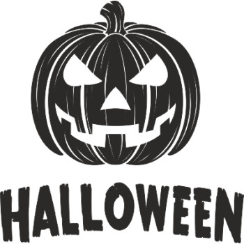 Sticker adhésif Hallo citrouille