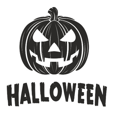 Sticker adhésif Hallo citrouille