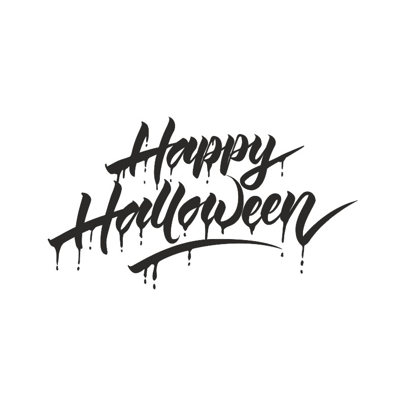 Sticker vinyl Hallo Happy Halloween