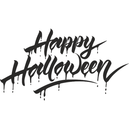 Sticker vinyl Hallo Happy Halloween