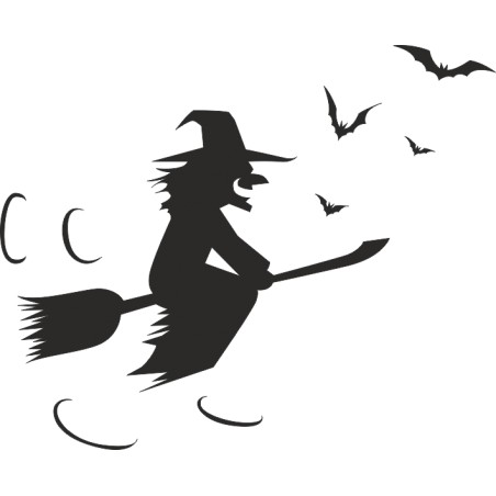 Sticker décoration Hallo sorcières