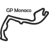 Sticker déco circuit de Monaco