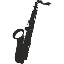 Sticker décoration adhésive saxophone