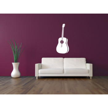 Sticker vinyl déco guitare classique