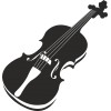 Sticker deco adhésive violon