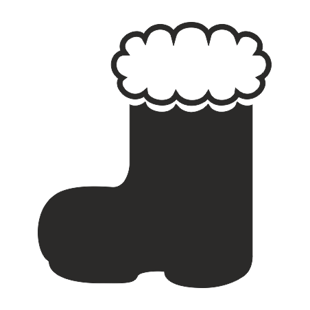 Sticker Noel botte de neige