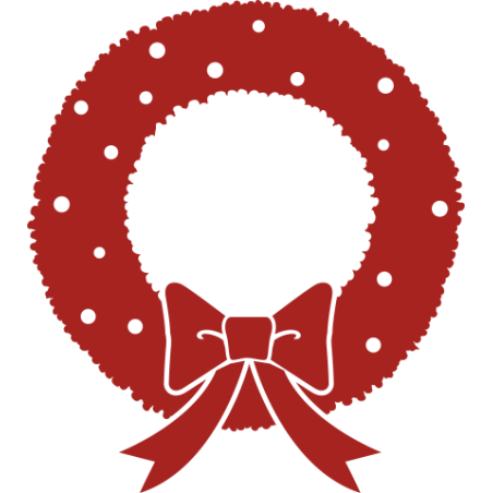 Sticker Noel couronne