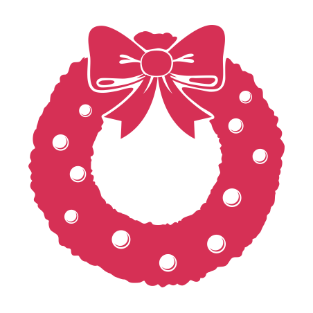 Sticker Noel couronne de noel