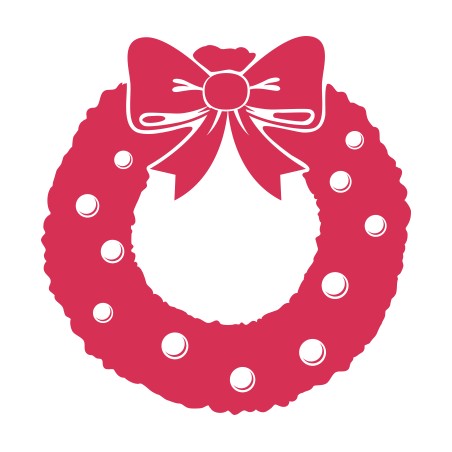 Sticker Noel couronne de noel