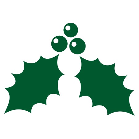 Sticker Noel feuille de houx