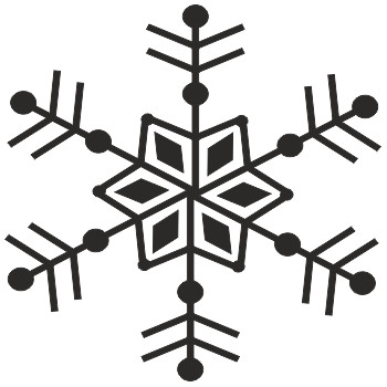 Sticker Noel flocon de neige