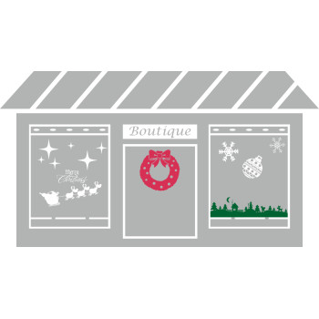 Sticker noel houx et cloches