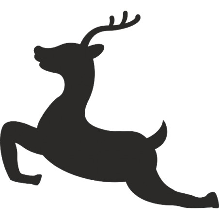 Sticker Noel renne bondissant