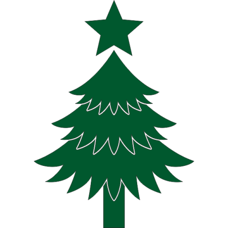 Sticker Noel decoration sapin