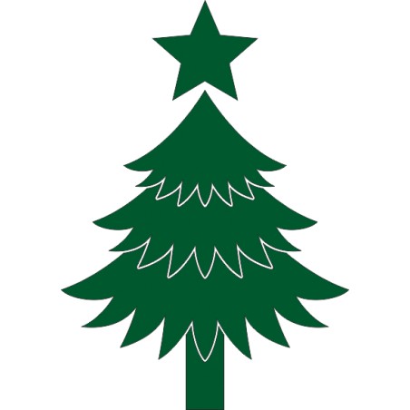 Sticker Noel decoration sapin