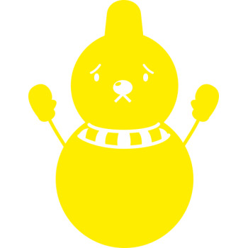 Sticker Noel Bonhomme neige