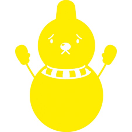 Sticker Noel Bonhomme neige