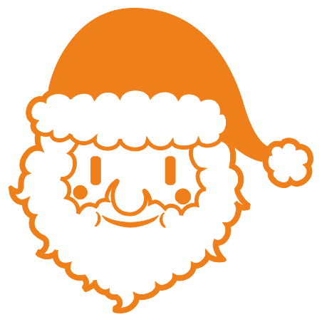 Sticker Noel tete père noel