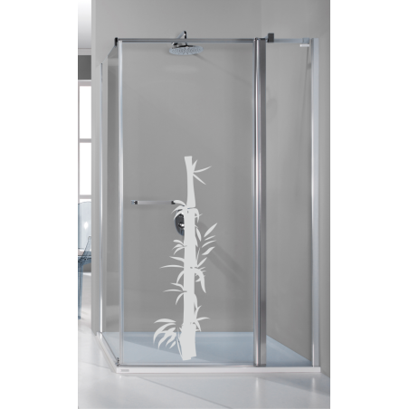 Sticker pour douche bambou