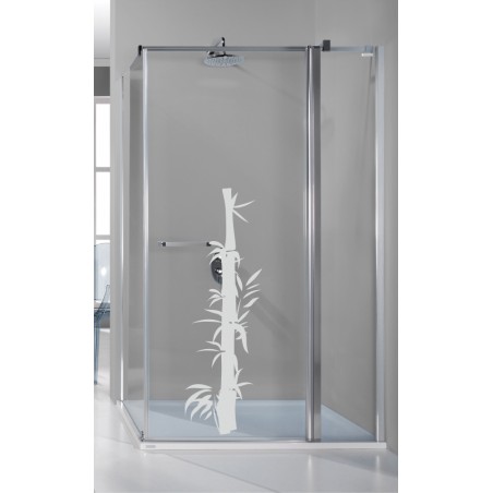 Sticker pour douche bambou