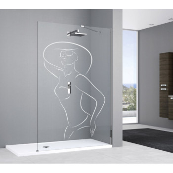 Décoration vitre élégante en maillot