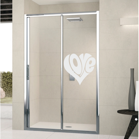 Déco des vitres coeur love