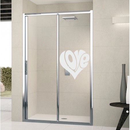 Déco des vitres coeur love