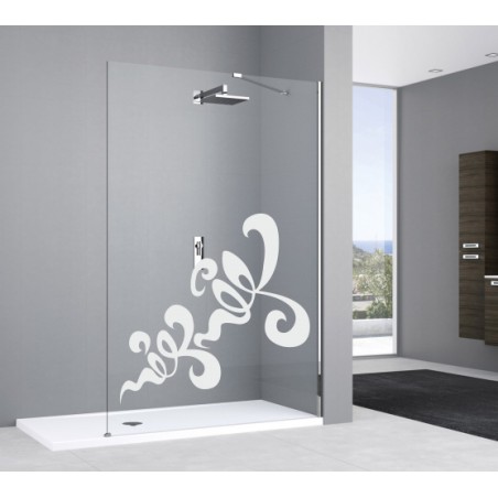 Déco adhésive vitre volutes