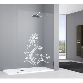 Sticker décoratif douche tournesol