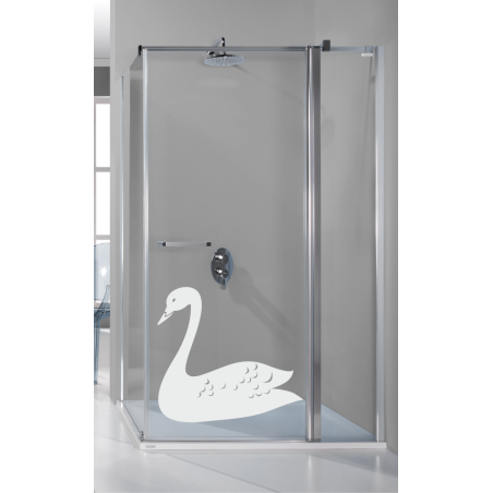 Sticker vitre le cygne