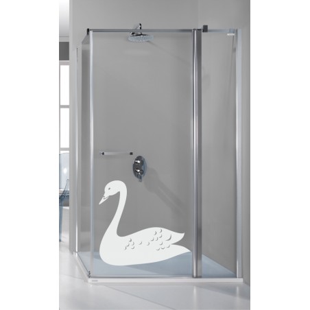 Sticker vitre le cygne
