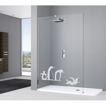 Déco de vitre pingouins joueurs