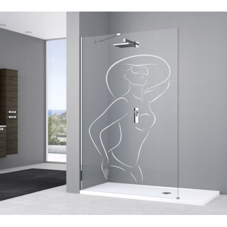 Décoration vitre élégante en maillot