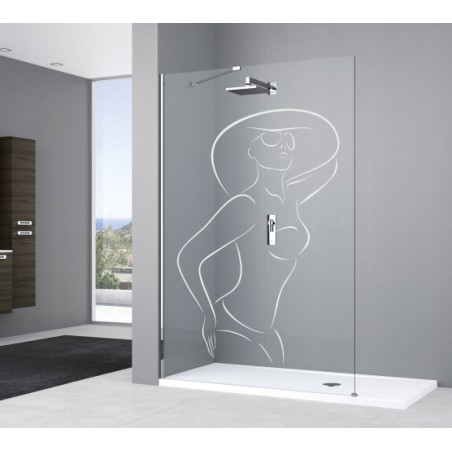 Décoration vitre élégante en maillot