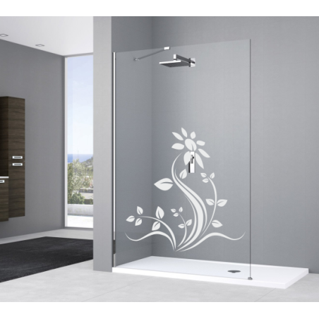 Sticker décoratif douche tournesol