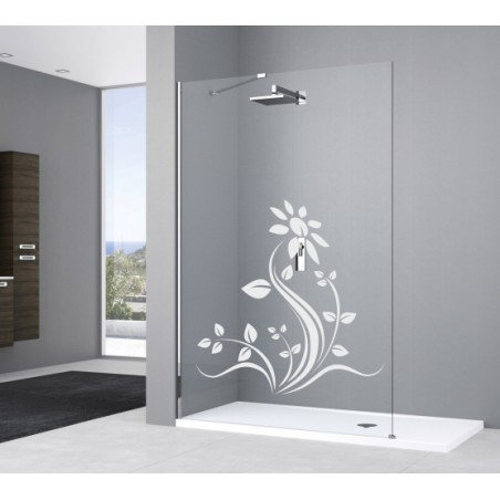 Sticker décoratif douche tournesol