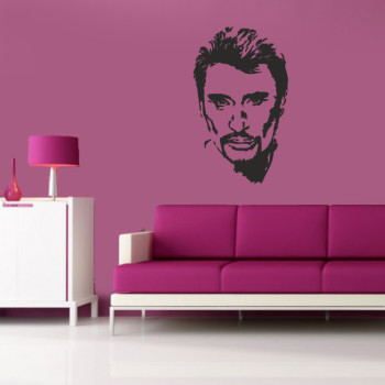 Sticker mural Johnny Hallyday
