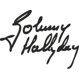 sticker autocollant Johnny Hallyday