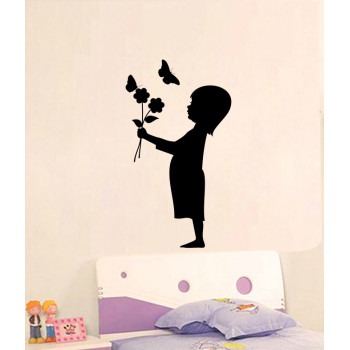 sticker déco enfant et papillons