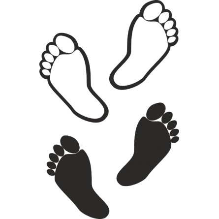 sticker humoristique doigts de pieds