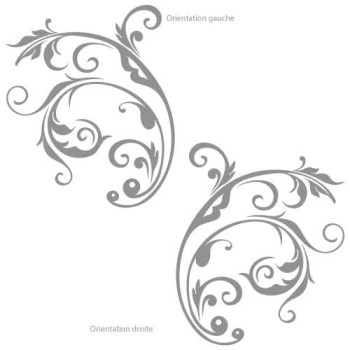 Autocollant porte de douche ornement