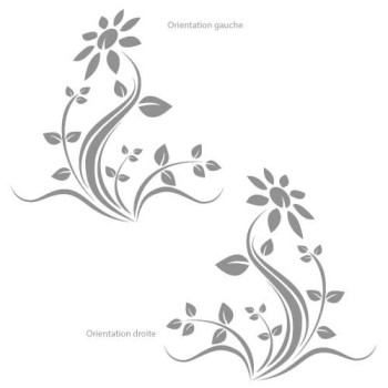 Sticker décoratif douche tournesol