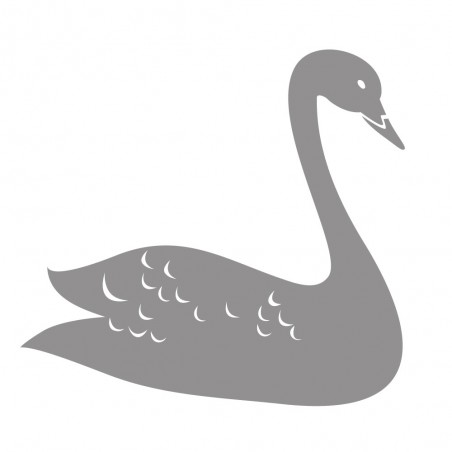Sticker adhésif cygne