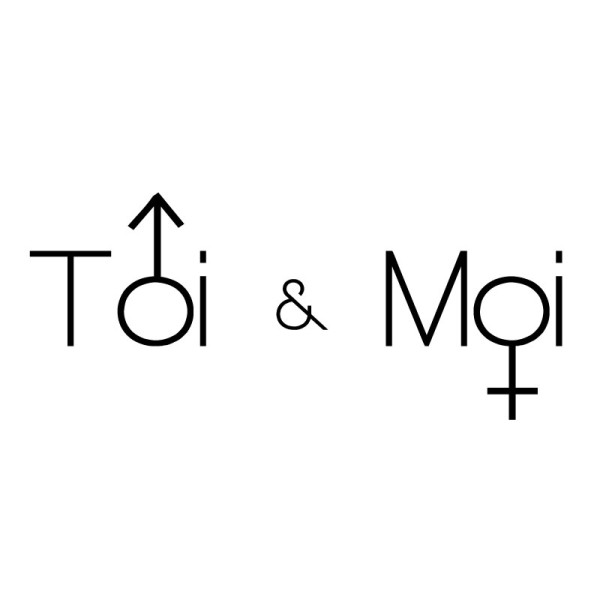 Sticker autocollant toi et moi