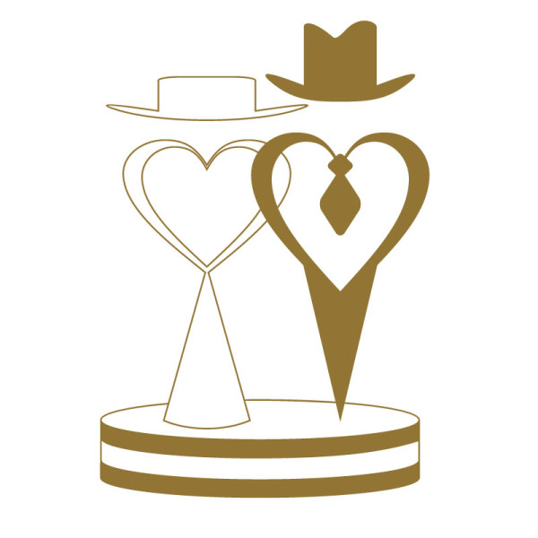 Sticker vinyle les jeunes mariés