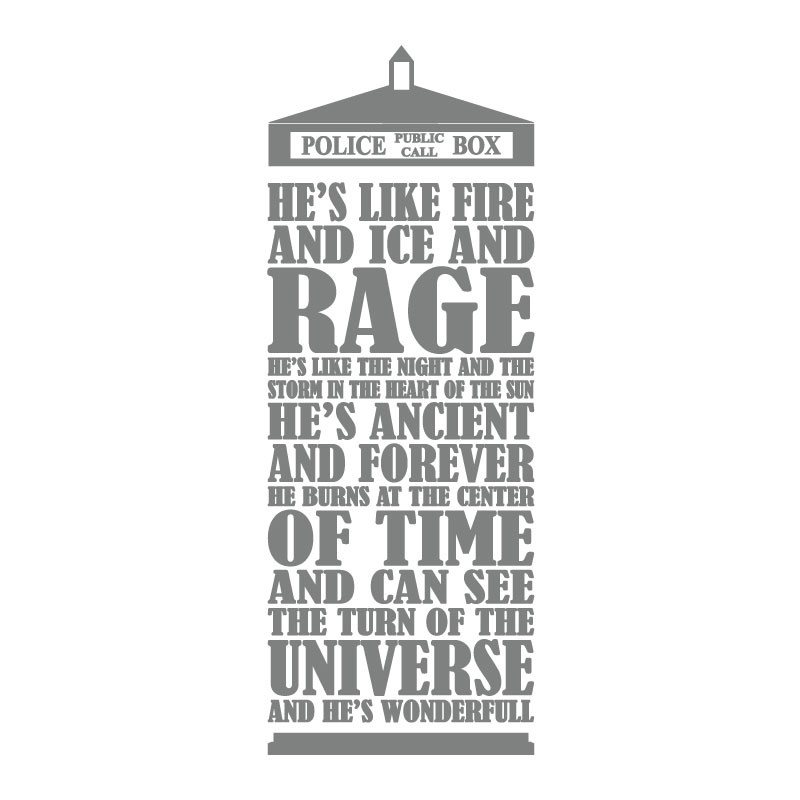 Sticker décoration TARDIS 2