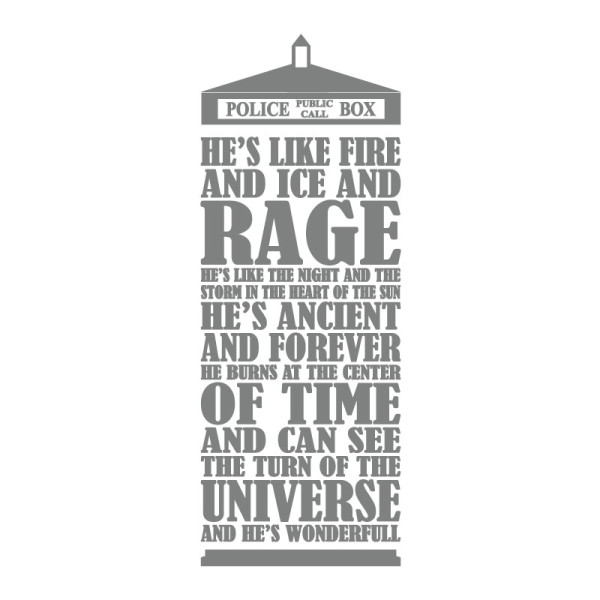 Sticker décoration TARDIS 2