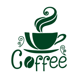 Sticker décoration Coffee