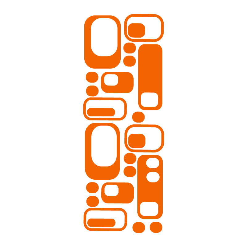 Sticker décoration murale années 70